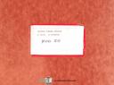 Ex-cell-o-Excello 50, Grinder Operations Maintenance and Parts Manual-50-02